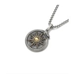 Celestial Ouroboros | Sun Moon Stars  925 Silver Pendant